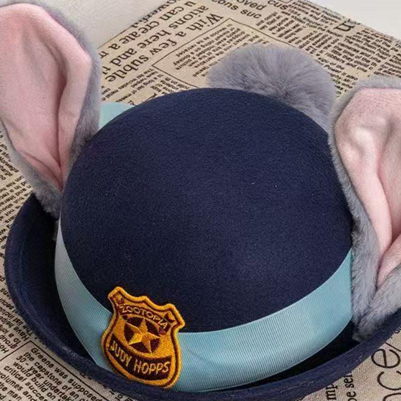 Cappello di Judy Hopps Ufficiale di Zootropolis, adatto per l'Uso Quotidiano e il Cosplay
