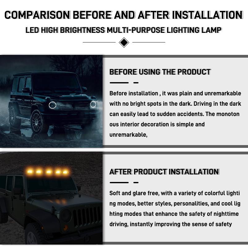Solar Powered Mouse Cab Roof Running Light Car LED Solar High-brightness Sensor Light Charging Marker Automatic Lights