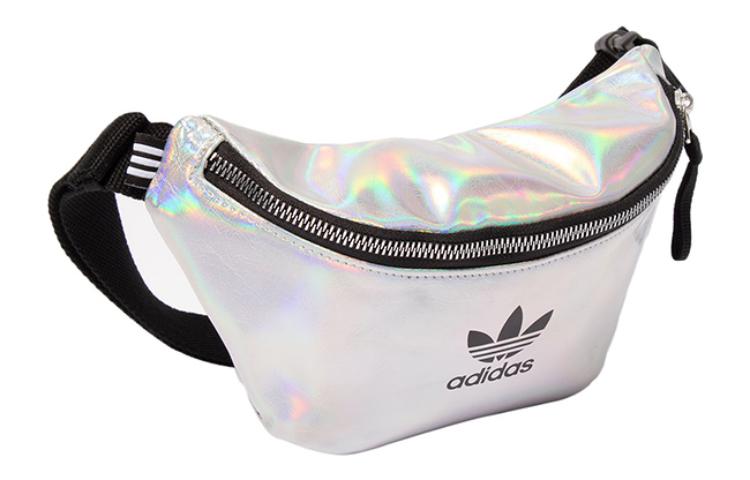 adidas Originals Trefoil Polyurethane Crossbody Bag, Sling Bag, Fanny Pack Regular Women's Laser White FL9632
