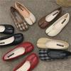 Doudou Women's 2024 Summer Split-Toe Flat Shoes - Lazy Horseshoe Design for Autumn