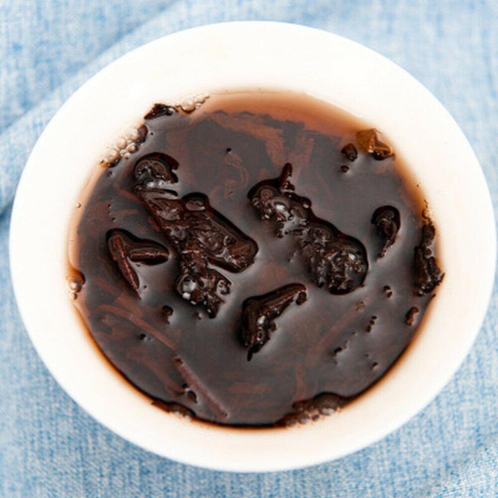 Pu-erh Ripe Tea Cake 357g Yunnan Aged Chinese Puer Glutinous Rice Aroma