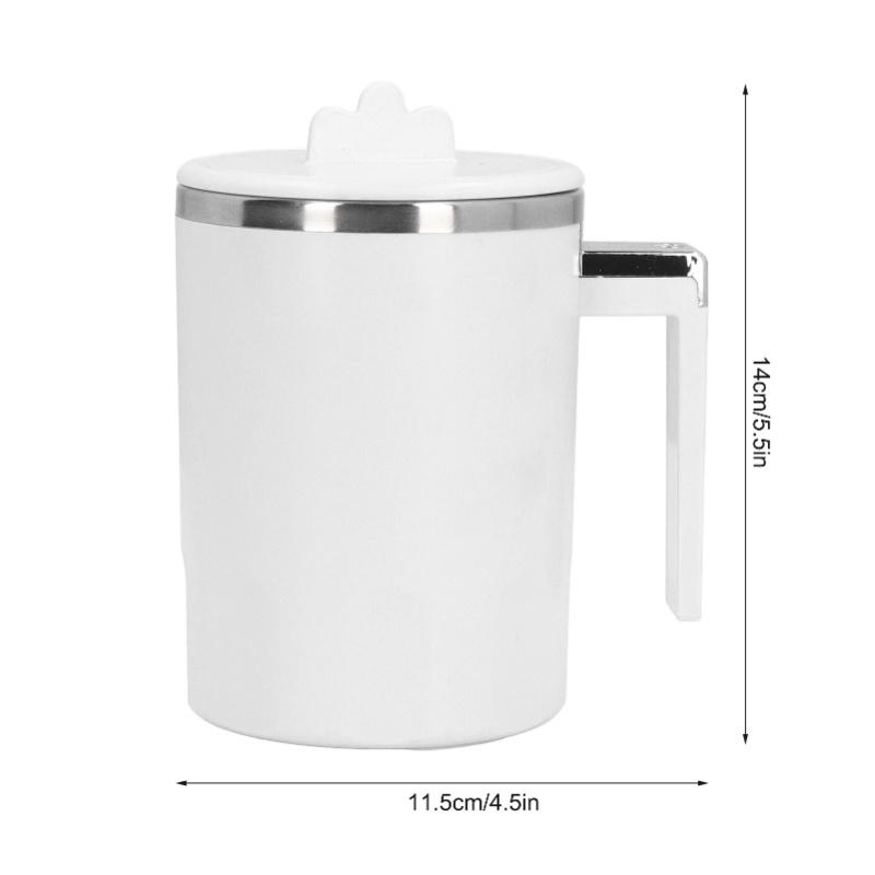 Self Stirring Coffee Mug Stainless Steel Rechargeable Automatic Magnetic Self Mixing Coffee Mug With Lid For Stirring Coffee