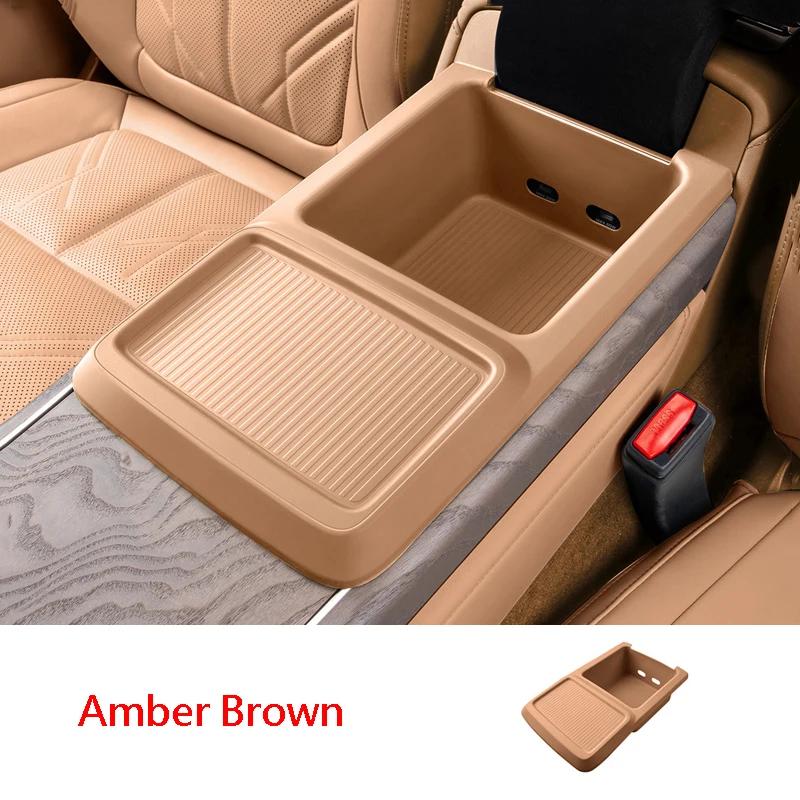 For Zeekr 9X Handrail Box Silicone Storage Box Central Console Storage Box Car Interior Accessories