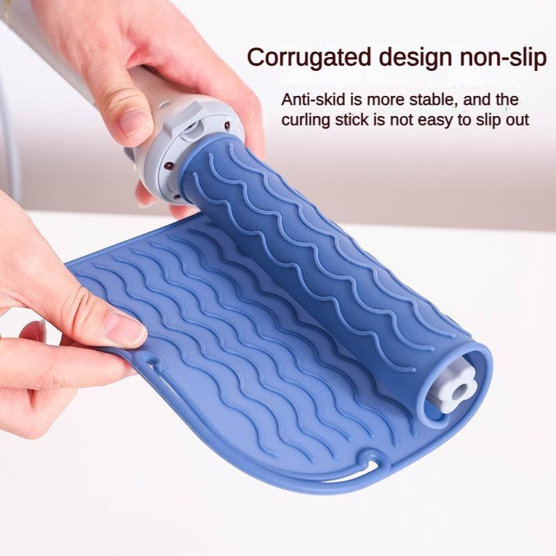 Silicone Heat Resistant Mat for Hair Straightener Flat Iron Professional Styling Tool Anti-heat Mats Travel Hair Styling Tools