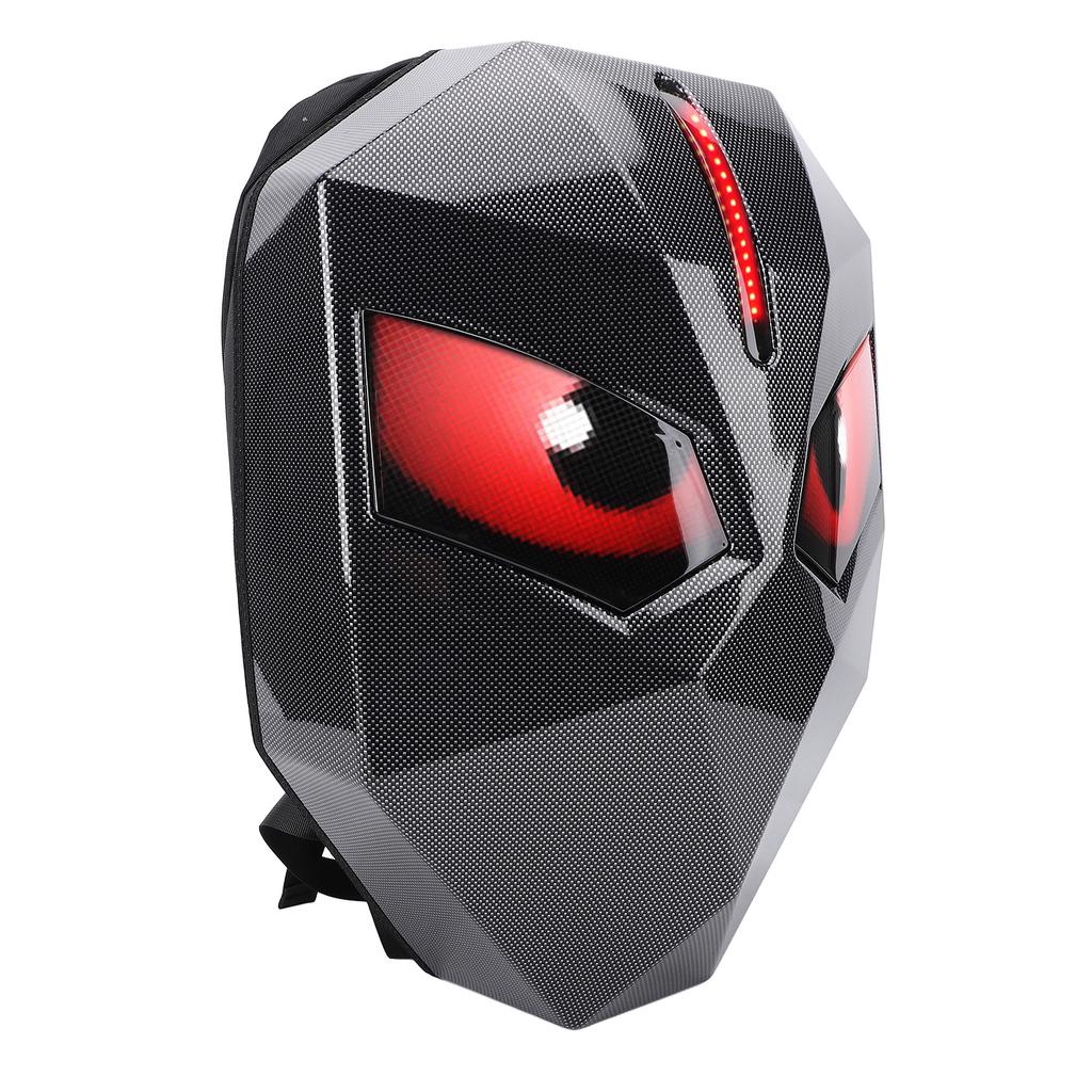 LED-Motorradrucksack 60 x 48 Pixel Programmierbar Regendicht LED Hartschale Fahrrucksack für Radfahren