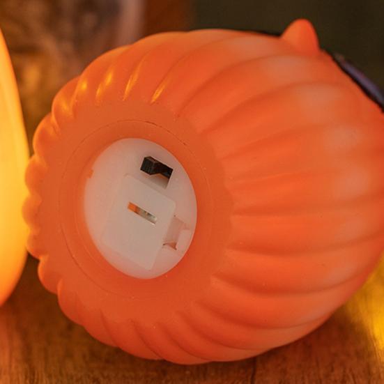 Autumn Owl Flameless Candle LED Night Light Battery Operated Flickering Candle Light Halloween Christmas Home Decor