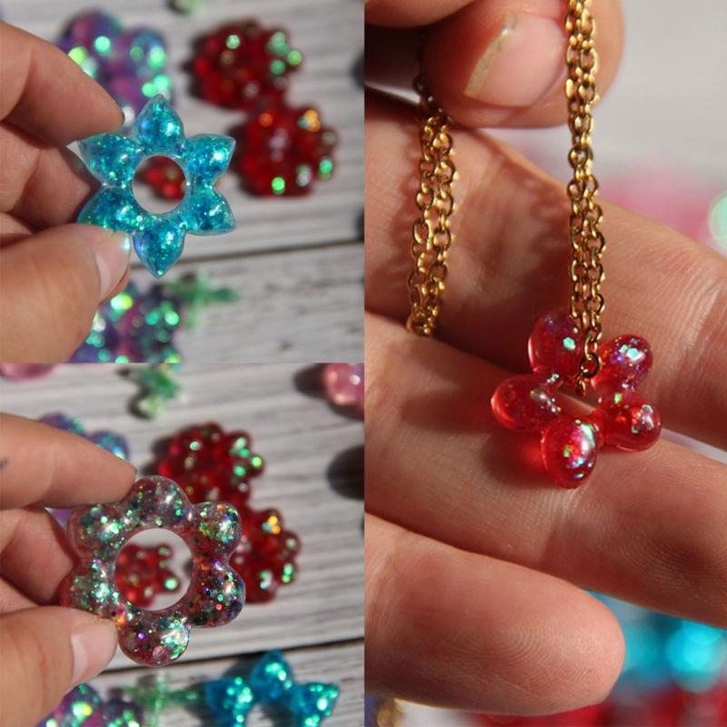 3D Flower Earring Mold For Handmade Earrings And Pendants Made Of Premium Silicone Crafting Tool