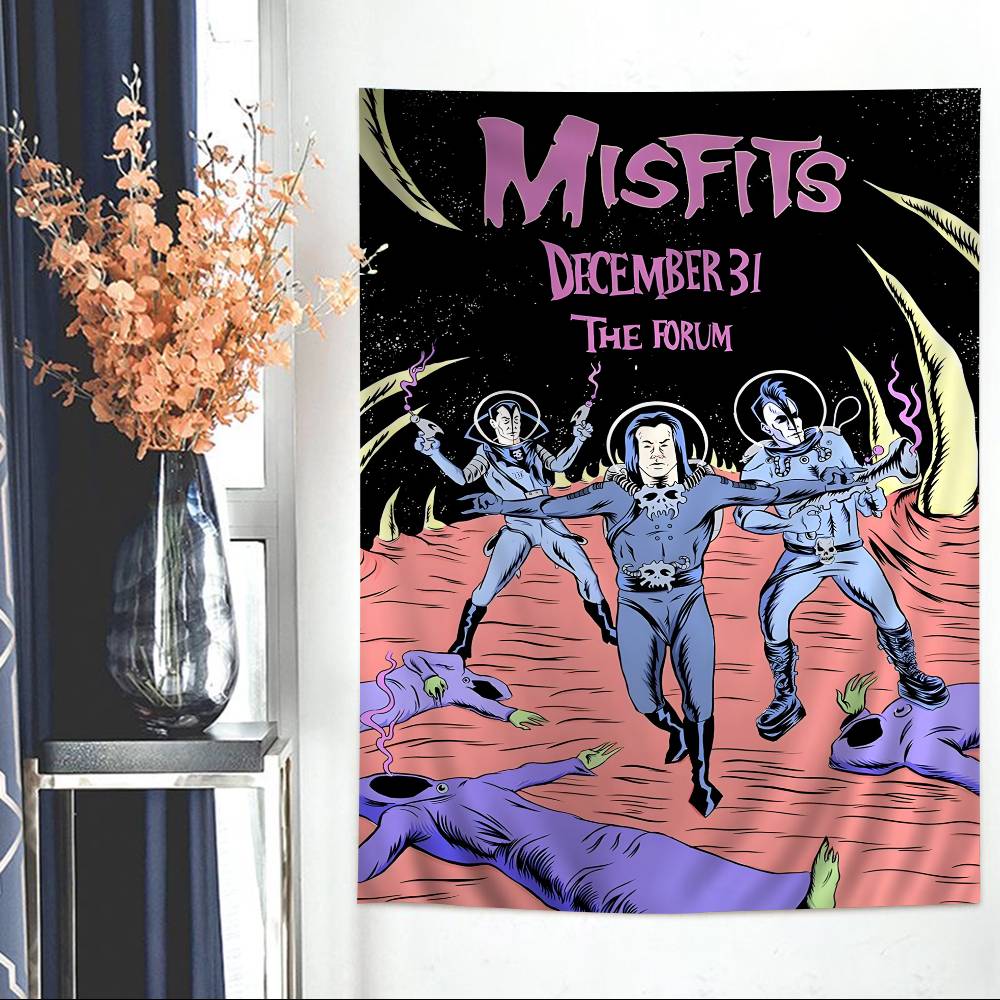Misfits Hot Printed Large Wall Tapestry Indian Buddha Wall Decoration Witchcraft Bohemian Hippie Wall Art Decor