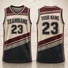 Fashion Trendy Basketball Jersey For Men Free Custom Name Team Name Number Sports Tank Tops Loose Quick Dry Outdoor Vest