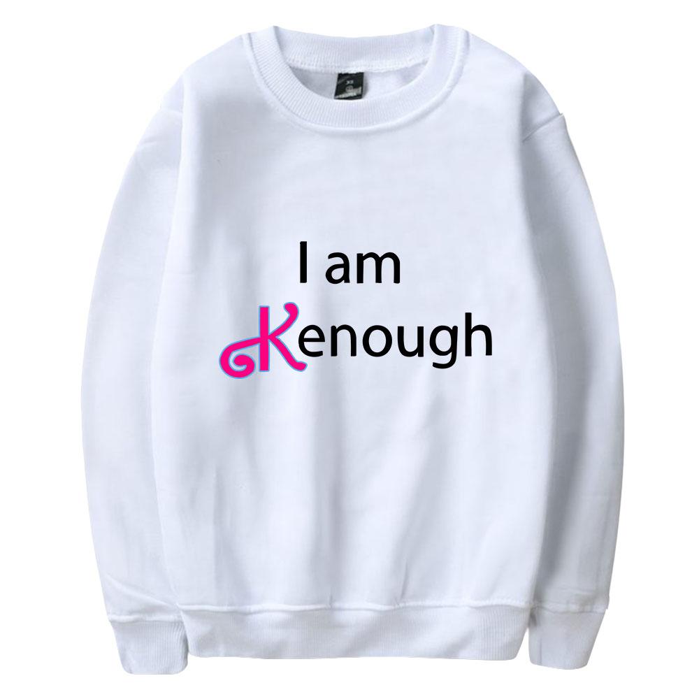 Couple Fashion I Am Kenough Graphic Printed HOODIES Casual O-Neck Sportswear Men Women Pullover Sweatshirts