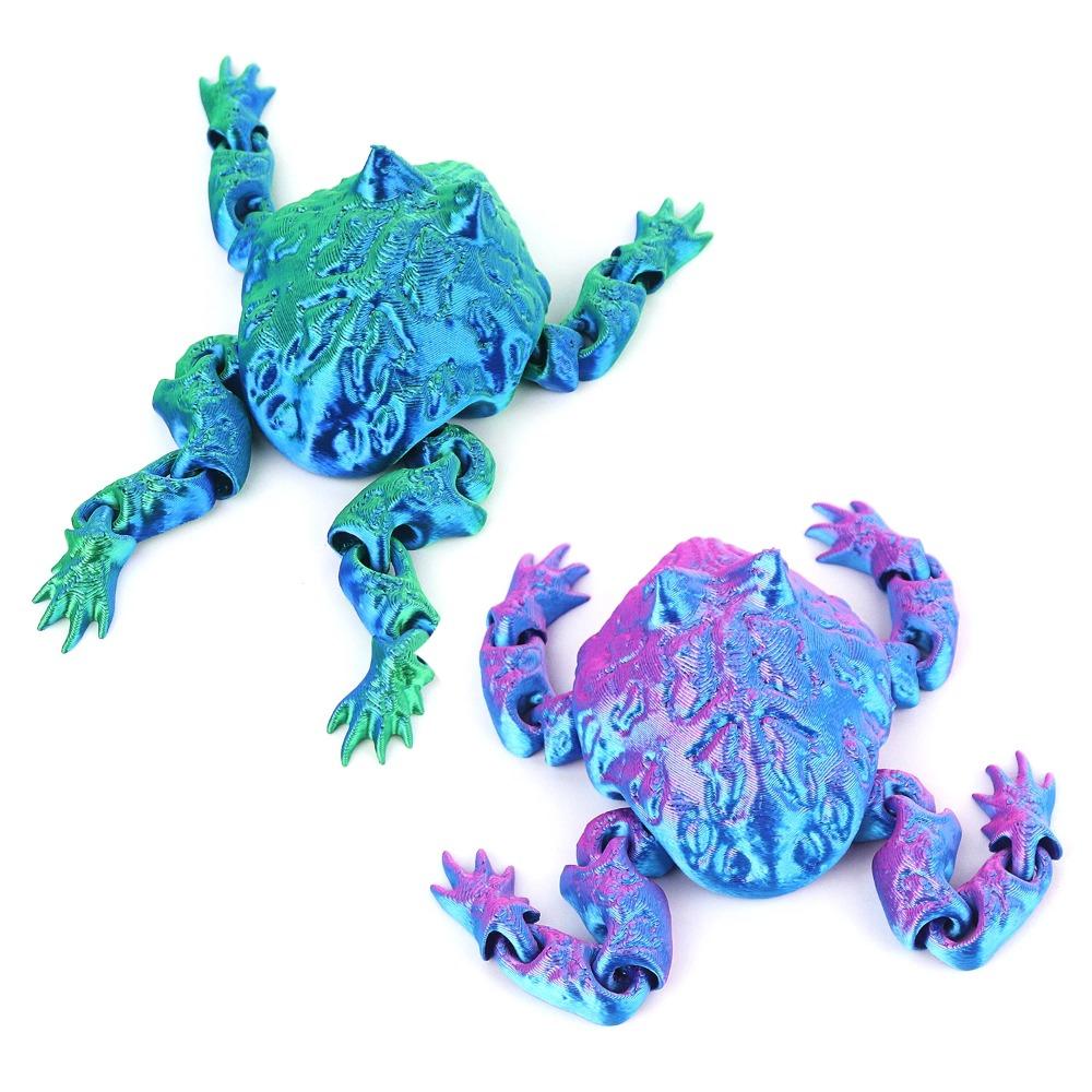 Integriertes Gelenk bewegliches Geschenkornament Dekoration Kleintier 3D-Druck Kröte Kinderspielzeug