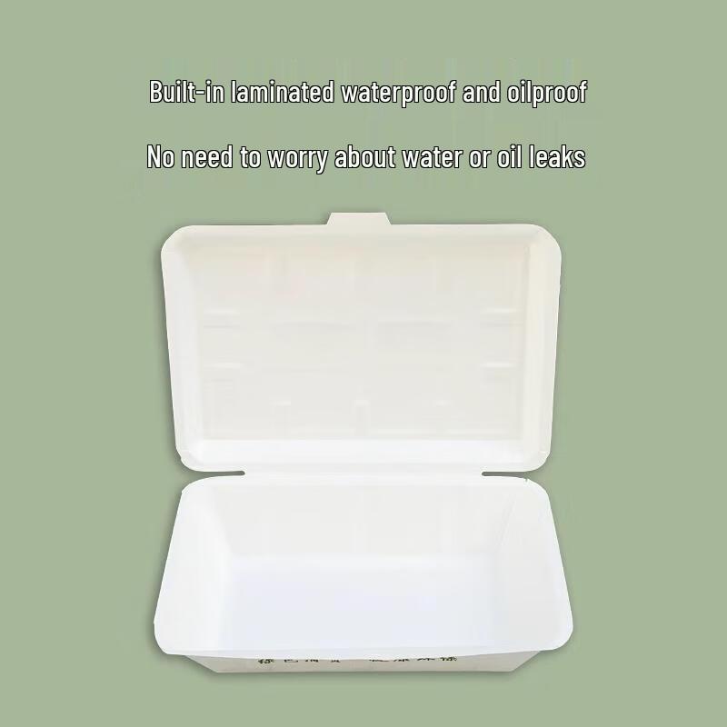 JingJingRS Panda Pattern Disposable Takeaway Boxes