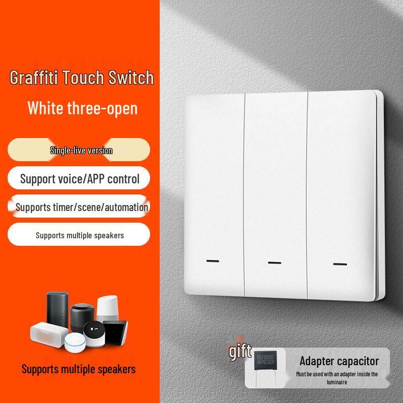 Zhengshang B1 WiFi Smart Switch: Alexa & Google Voice Compatible, EU Standard Panel