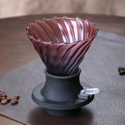 Glass Coffee Dripper & Immersion Brewer Cone Filter for Pour Over and Steeped Coffee Compatible with Paper Filters