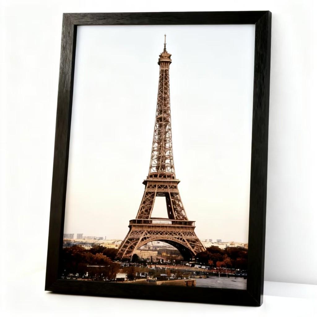

Thin Photo Picture Frames Flat Profile Art Poster Frames Living Decor Room 26.5X38 CM чёрный