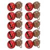 20Pcs Colored Jingle Bells 22mm Good Decoration Red Brown Small Jingle Bells for DIY Clothing Bag Keychain Accessories