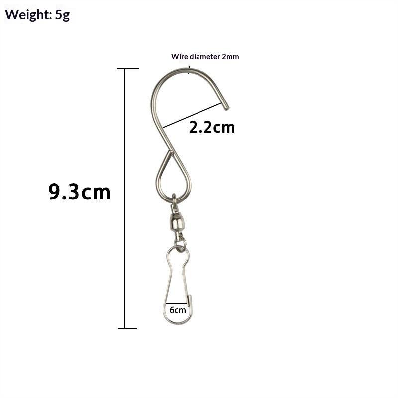 Swivel Hooks Clips Heavy Duty Durable 1/5 Pcs for Hanging Wind Spinners Crystal Twisters Patio Porch Decoration