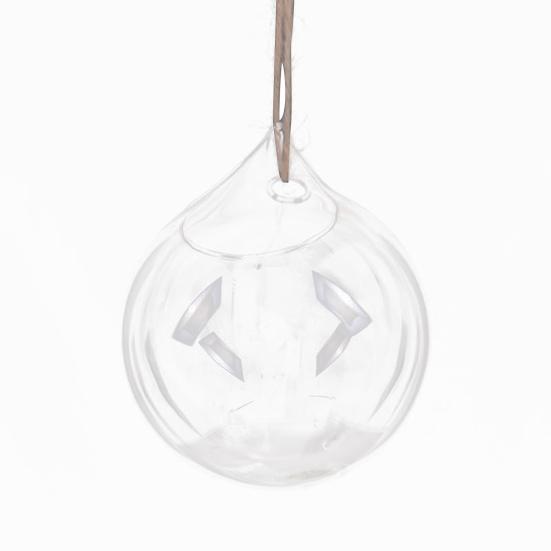 

Hanging Glass Propagation Station Clear Terrarium Planter for Flowers Air Hydroponic Plants Small Indoor Flower Vase for Home Room Window Office Decor 8 cm