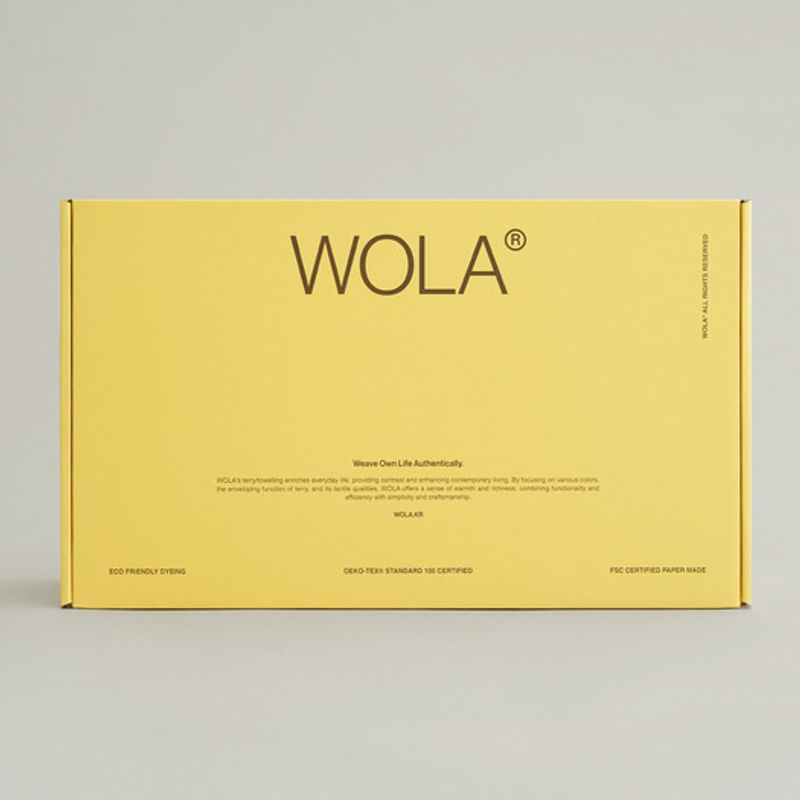 WOLA 4-teiliges Handtuchset 40 Stück 210g Rose Zitrone