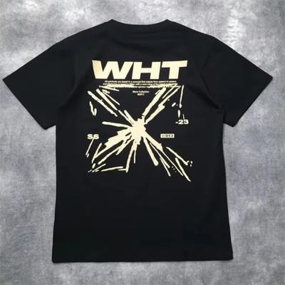 2025 Summer and Autumn New Classic High-quality Printed T-shirt Loose and Trendy Short-sleeved Cotton Couple's Top
