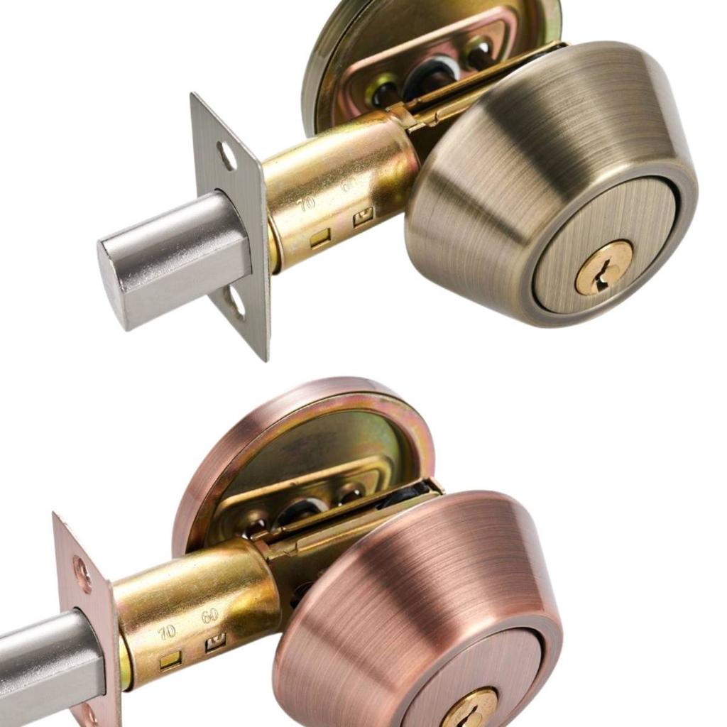 Home Door Gate Single Cylinder Deadbolt Chrome Stainless Steel Dead Bolt Door Lock