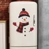 Cartoon Christmas Snowman Scarves Gloves Kitchen and Dining Room Beautification and Decoration Wall Stickers