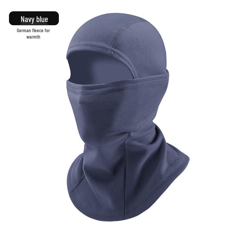 

Осенне-зимний ветрозащитный мотоциклетный балаклав: Теплая флисовая маска для катания на лыжах One size (unisex) темно-синий