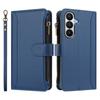 For Samsung Galaxy S26/S26 Pro Leather Case 9 Card Slots Zipper Wallet Stand Phone Cover with Wrist Strap