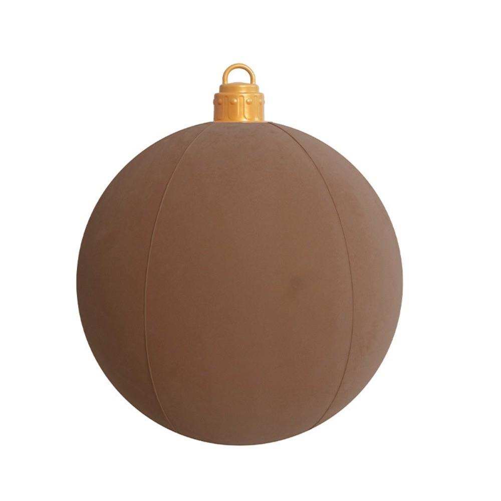 Fabric Covered Flocked Fabric Baubles Inflatable Christmas Decoration Ball Christmas Themed Party