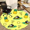 1pc Pineapple Orca Office Round Area Rug,  Mat Suitable ForOffice, Under Office Chairs Bedroom Living Room Home Decor, Room Deco