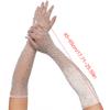 Rhinestones Long Gloves Performance Gloves Mesh Long Gloves With Rhinestones Fishnet Long Gloves Women Dance Gloves