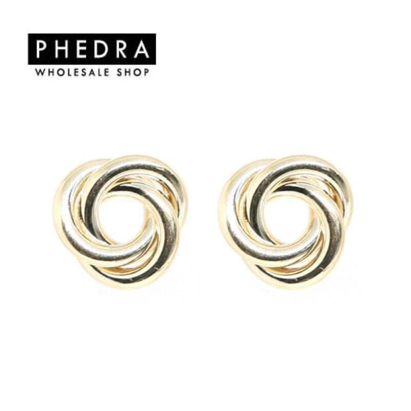 

Women s Daily Basic Gold Twisted Hoop Earrings A25164_ONECOLOR