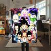1PC Son Goku  Print Flannel Blanket, High Quality All Seasons, Home Decor, Warmth and Comfort, Perfect for Christmas Gifts