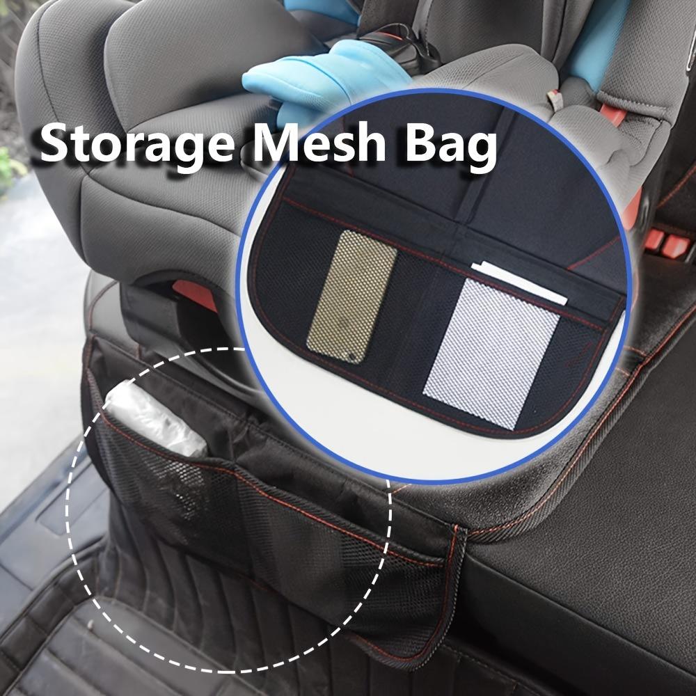 Car Seat Protector, Seat Protection, Large Size Car Seat Protector, 600D Fabric Thick Padding and Storage Pockets, Adaptable