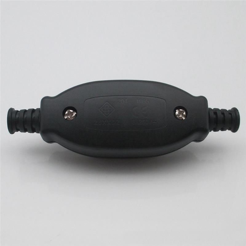 

4X 3A 250V 8Mm Waterproof In Line Switch Cord Switch IP65 Round Wire Silver Contact Double Cut Switch Dust Switch-B61B