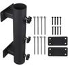 Patio Umbrella Holder Heavy-Duty Adjustable Metal Sun Umbrella Clamp Stand Patio Space and Shade Bracket for Deck Railing,Outdoor