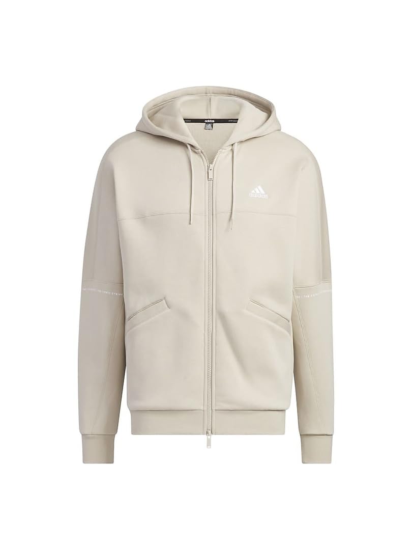 

adidas M WORD FZ Wonder Size S Fleece-Lined Hoodie, Beige,