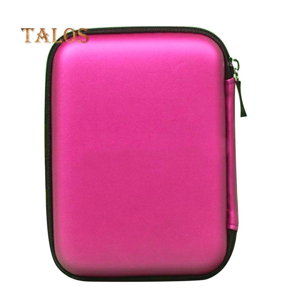 

2,5-дюймовый внешний USB-жесткий диск, чехол для переноски, чехол для SSD HDD, компьютерные гаджеты ярко-розовый