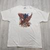 Y2K Harley Davidson Motorcycles White Eagle Texas 100% Cotton T-shirt Mens Tees Top Unisex XL Cotton USA