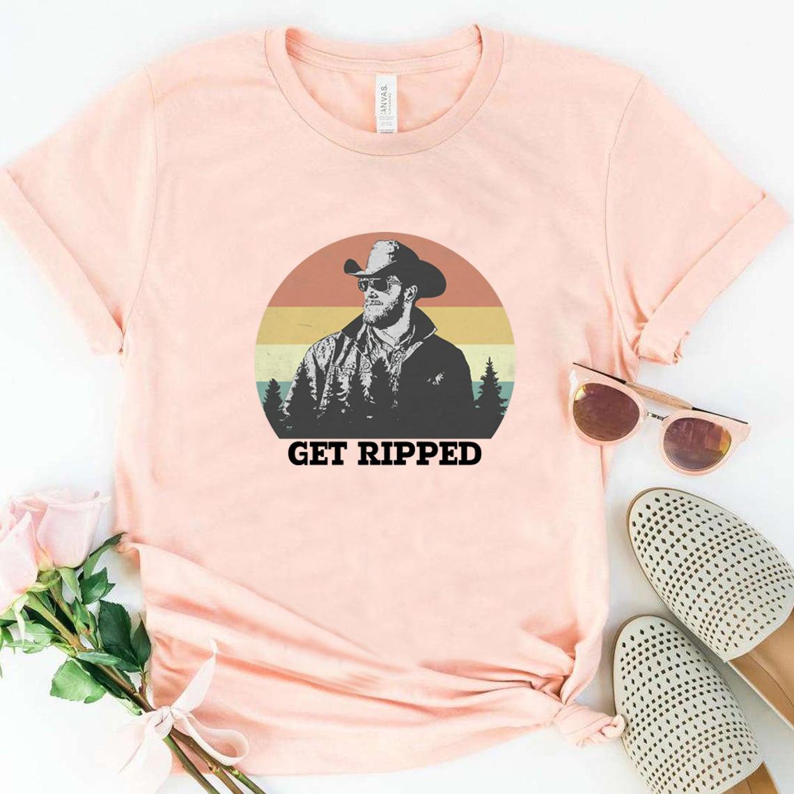 Футболка Get Ripped Футболка Yellowstone Футболка Get Ripped Rip Wheeler Футболка унисекс Топы 4XL