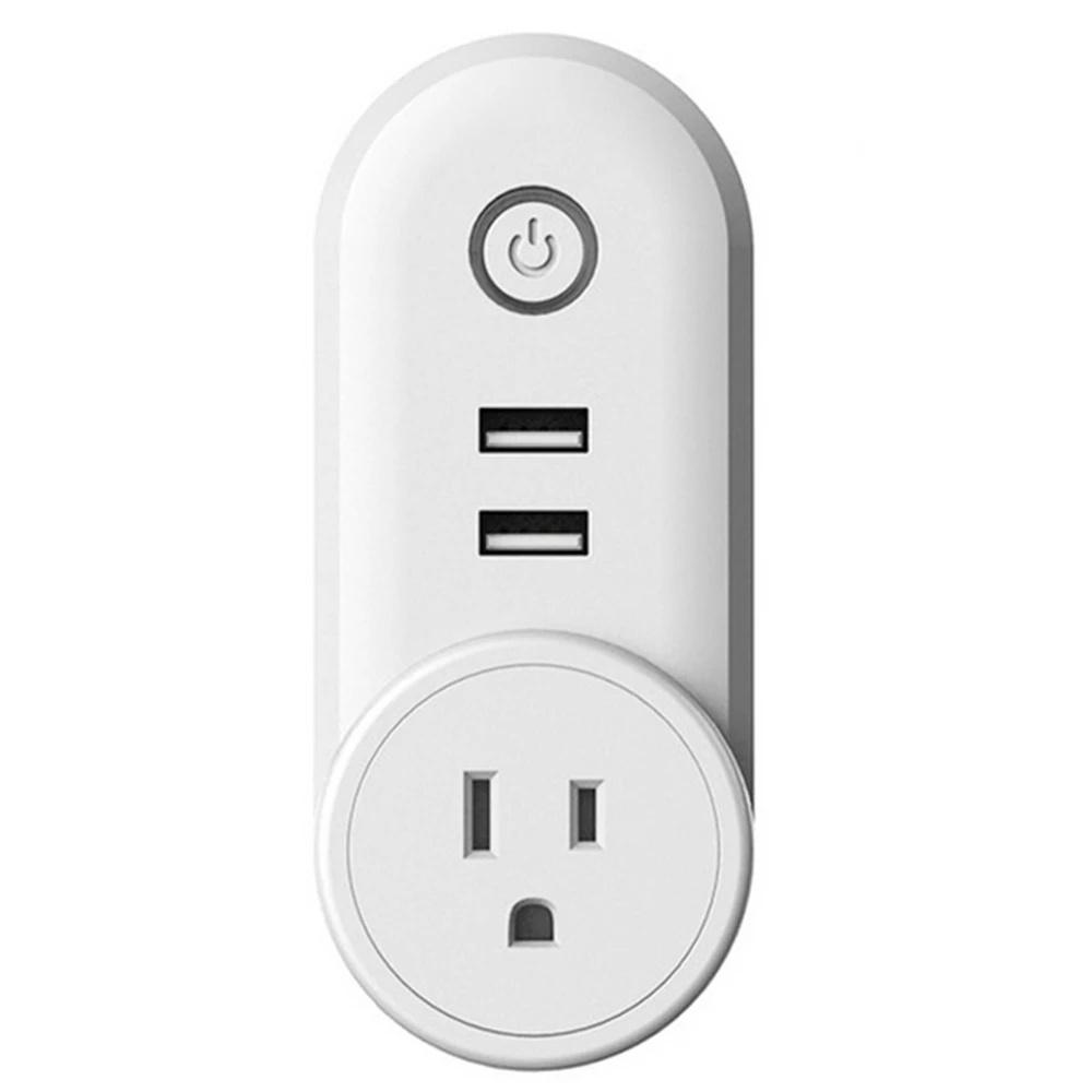 WiFi Smart Power Plug Adapter Electrical Outlet EU US AU UK GE Socket USB Time Remote Control by Smartlife App Alexa Google Home