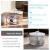 Cat Water Fountain, 1.8L/60.87oz, Ice Blue Lighting, Ultra-Quiet, with Filter - Suitable for Cats and Small Dogs