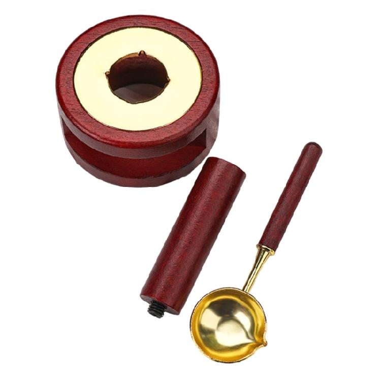 3 Pcs Wax Stamp Seal Kits Melt Stove Pot Furnace Tool Wax Seal Kits Melting Spoon for Envelope