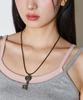 Helene Paris Saint Metalion Key Pendant Necklace [Black]