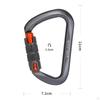 25kN Heavy Duty Locking Carabiner Clips - Excellent for Securing Pets Outdoor, Camping, Hiking,