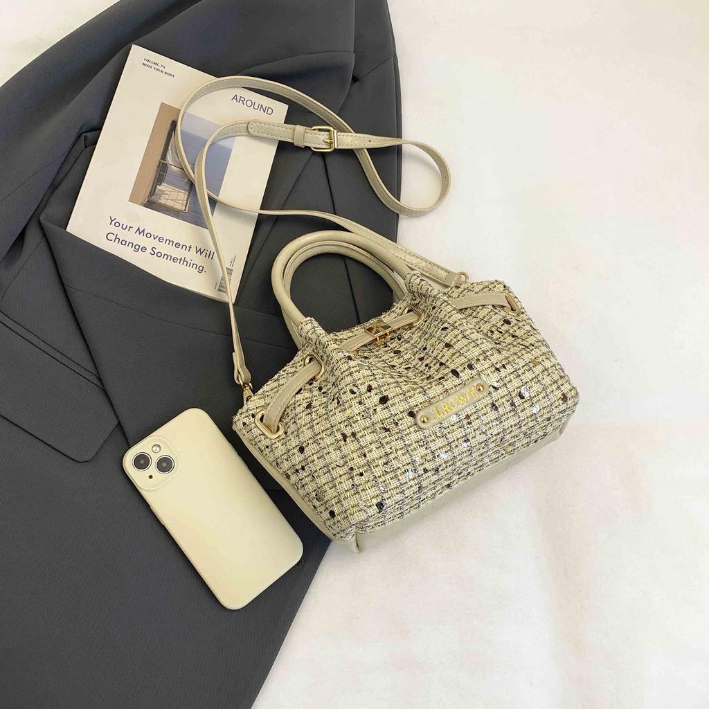 Design su Piccola Scala, Borsa da Lavoro a Lusso Leggero, Borsa a Spalla Singola Crossbody Stile Xiao Xiang