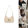 Chic And Stylish Women's Butterfly Underarm Bag In Black White Khaki And Silver Colors