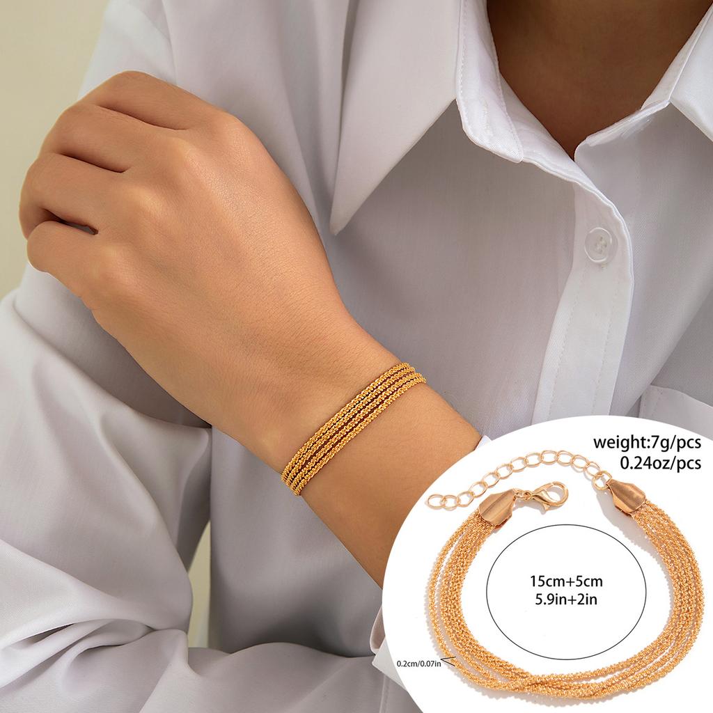 Sparkling naked chain multi-layer neck necklace ins wind simple winding chain necklace women's