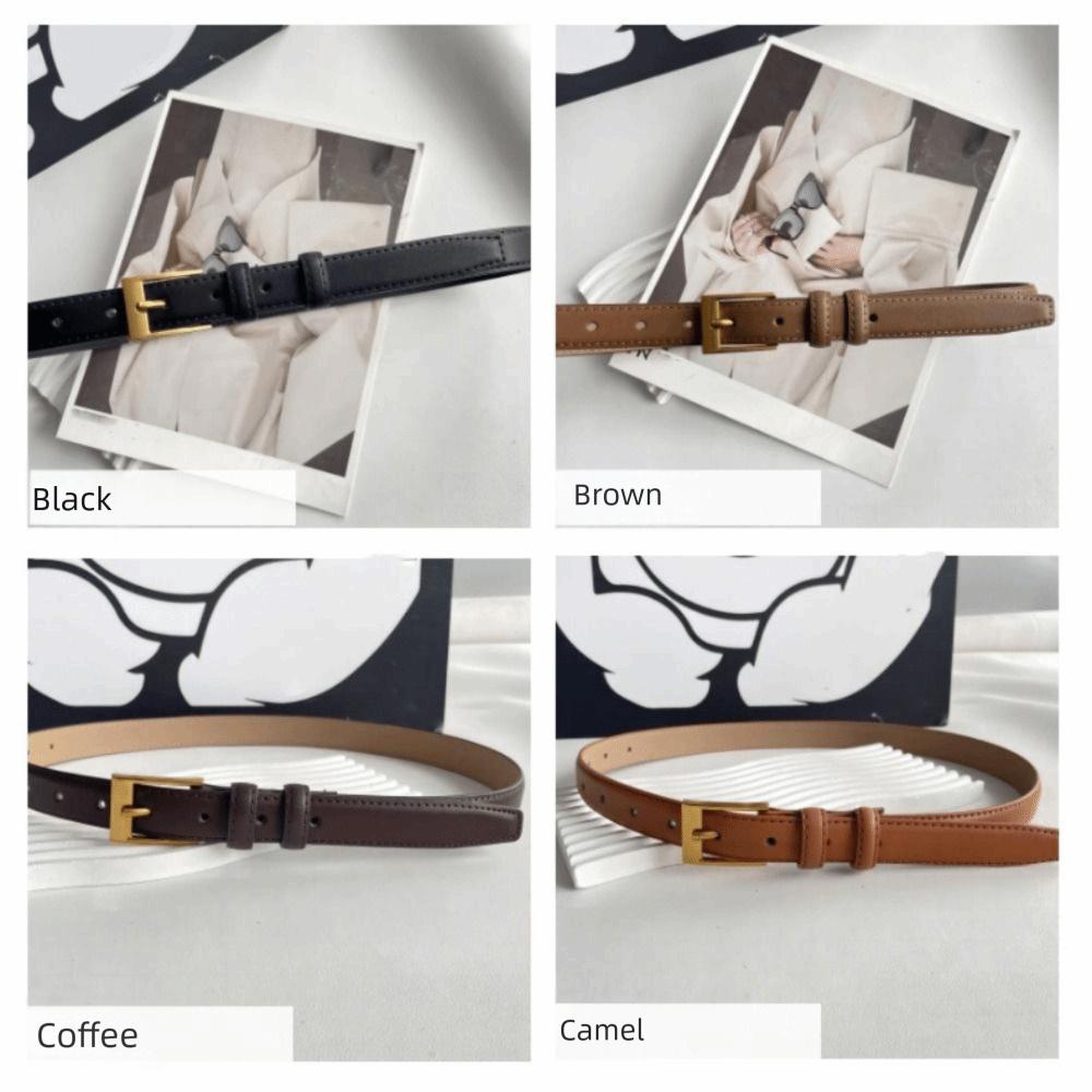 Casual Waist Belt Retro Pin Buckle Waistband Trendy Leather Belt For Women