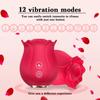 Rose Shape Vagina Sucking Vibrator Intimate Nipple Sucker Oral Licking Clitoris Stimulation Thrusting Powerful Sex Toy for Women
